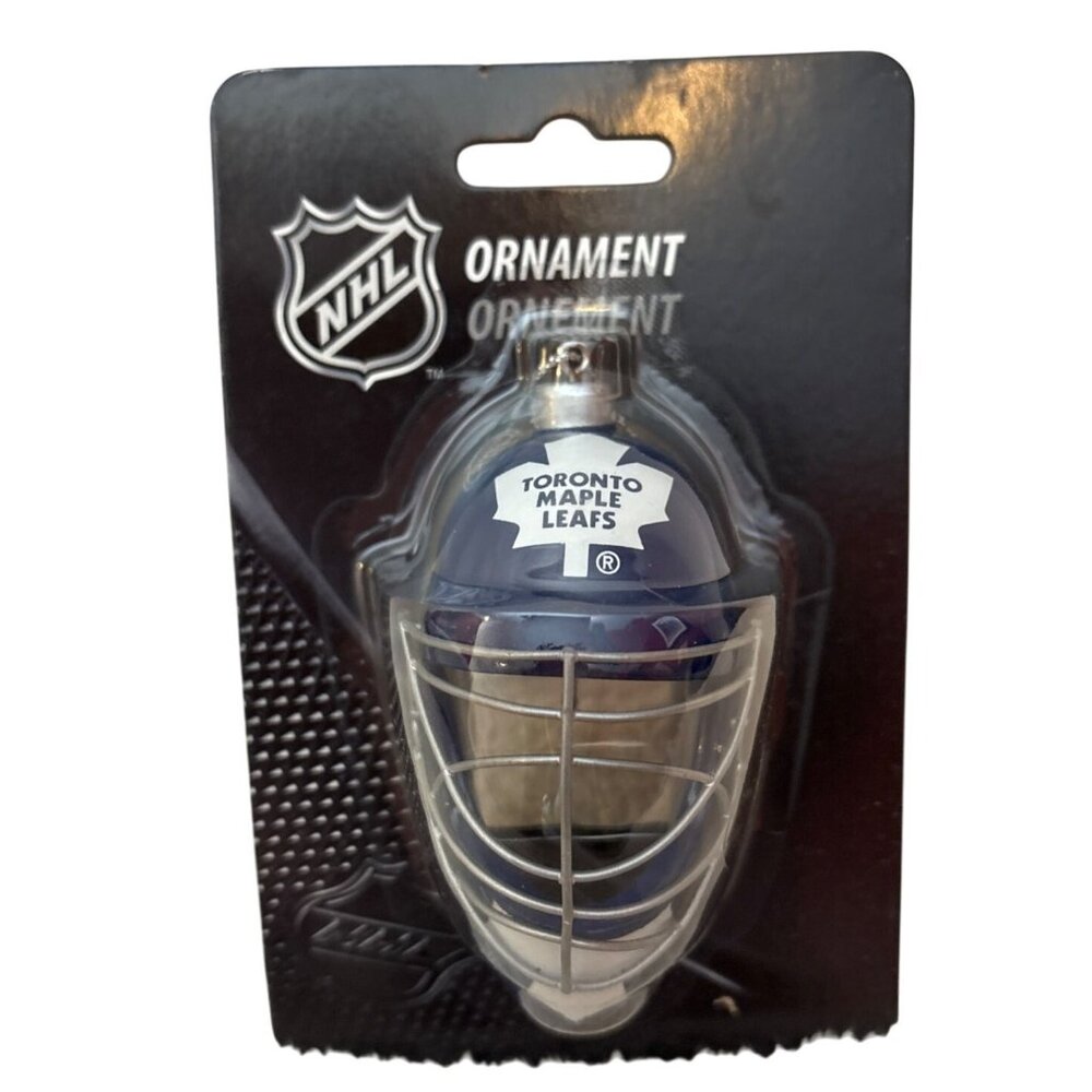 NHL Toronto Maple Leafs Goalie Mask Christmas Ornament 4" Hockey Canada